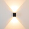 Applique murale d'extérieur Orsa LED Noir, 2 lumières