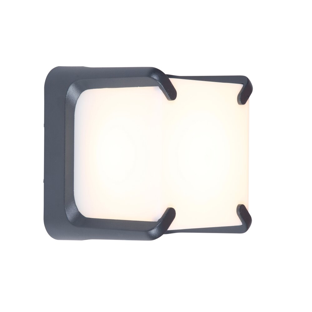 Applique murale d'extérieur Lutec ARMOR LED Anthracite, 1 lumière main product photo