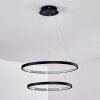 Suspension Canisteo LED Noir, 2 lumières