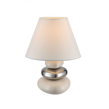 Lampe à poser Globo Beige, 1 lumière