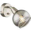 Applique murale Globo ROMAN LED Nickel mat, 1 lumière