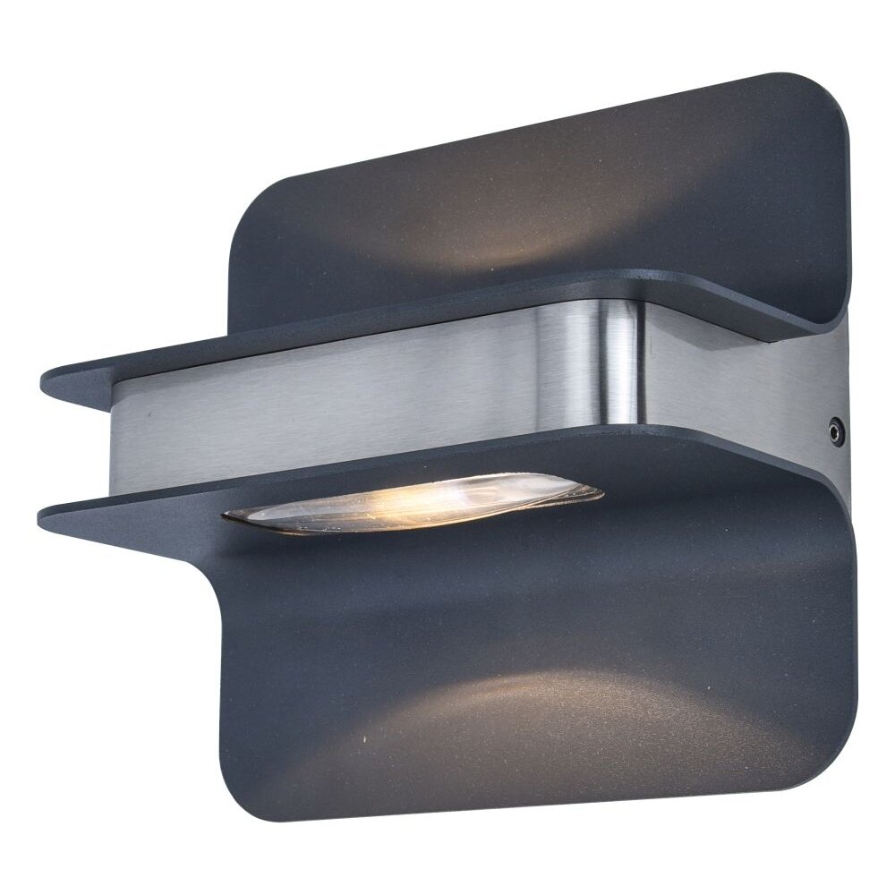 Applique murale d'extérieur Lutec HILL Acier inoxydable, 1 lumière main product photo