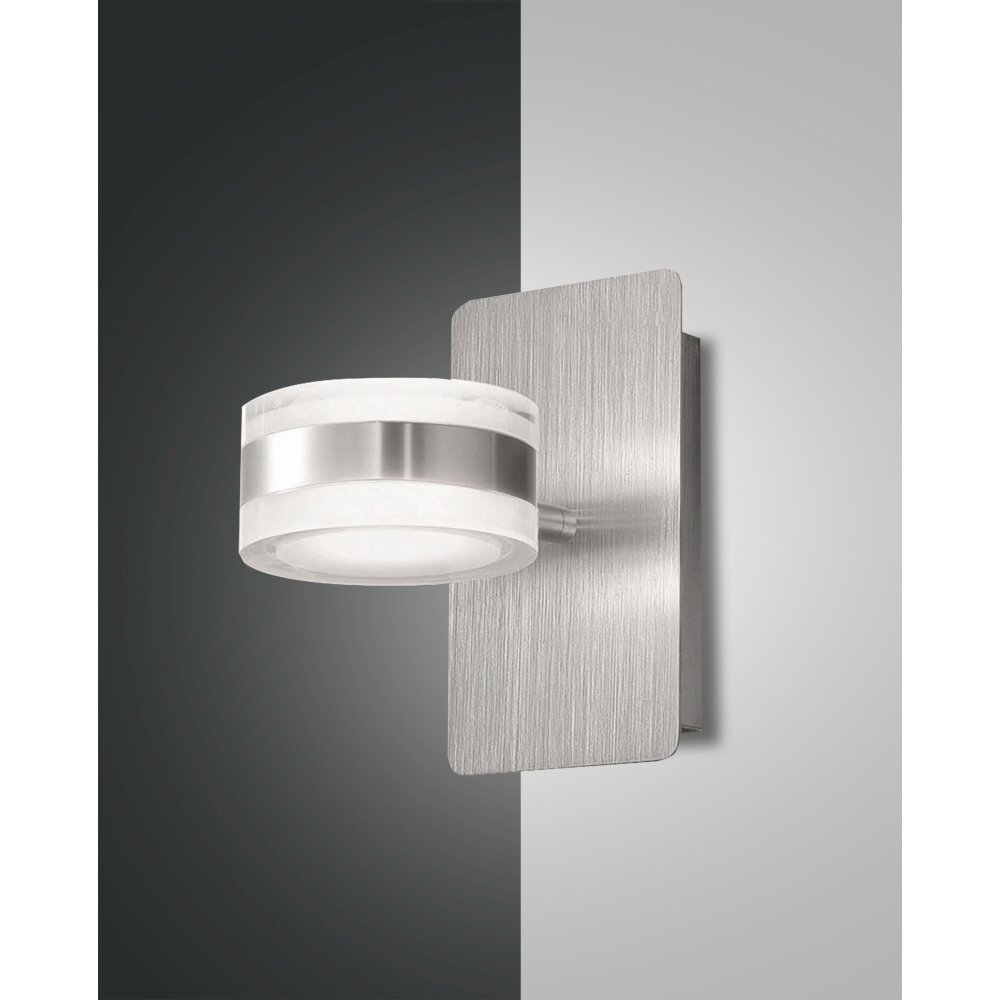 Applique murale Fabas Luce Dunk LED Aluminium, 1 lumière main product photo
