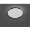 Plafonnier Leuchten-Direkt SKYLER LED Acier brossé, Blanc, 1 lumière, Télécommandes, Changeur de couleurs