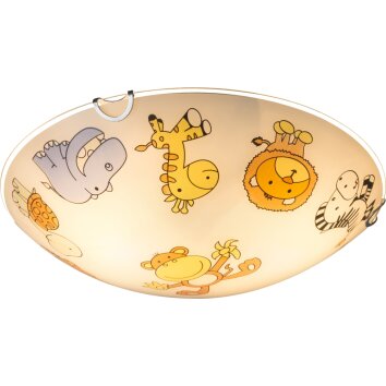 Plafonnier Globo Kiddy Blanc, 2 lumières