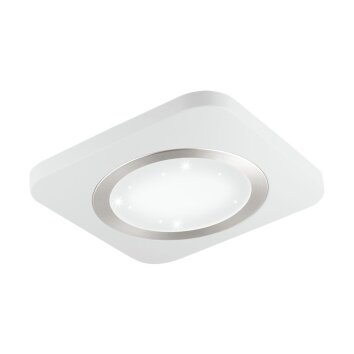 Plafonnier Eglo PUYO-S LED Nickel mat, Blanc, 1 lumière