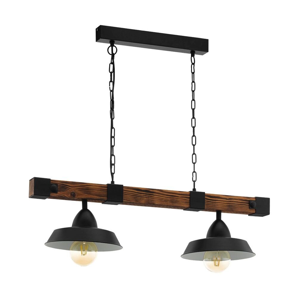 Suspension Eglo OLDBURY Brun, Noir, 2 lumières main product photo