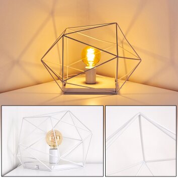 Lampe de table Babol Blanc, 1 lumière