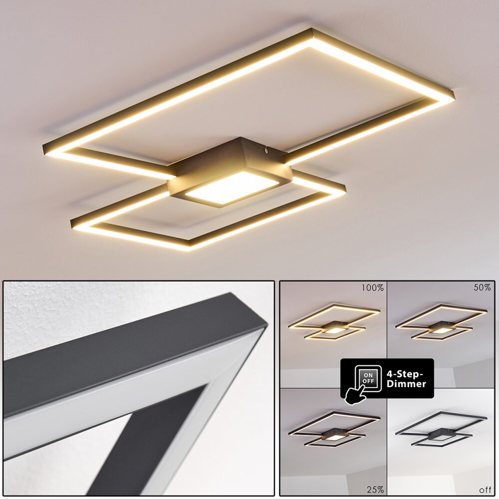 Plafonnier Narpes LED Anthracite, 1 lumière main product photo