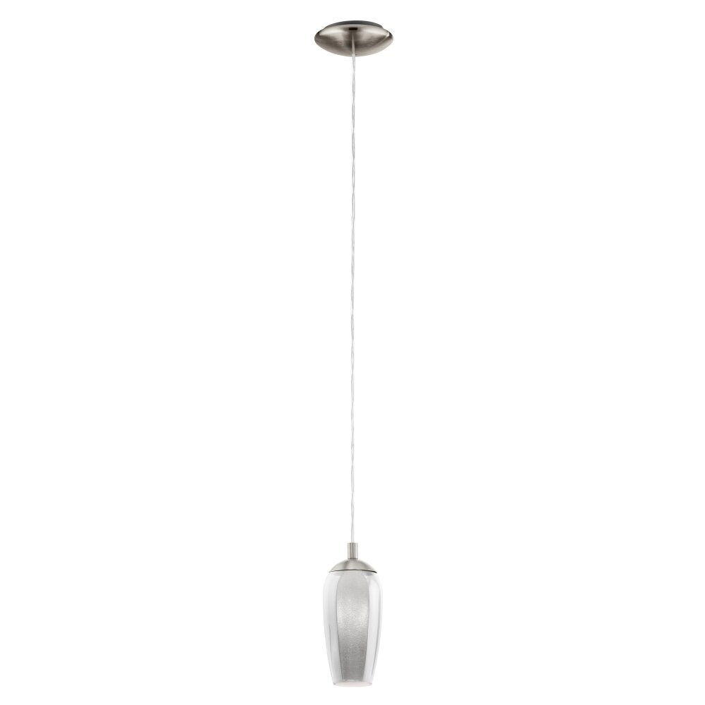 Suspension Eglo FARSALA LED Nickel mat, 1 lumière main product photo