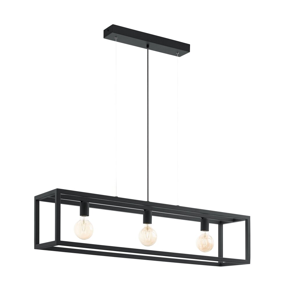 Suspension Eglo ELSWICK Noir, 3 lumières main product photo