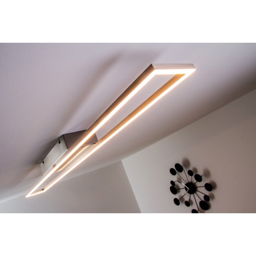 Plafonnier LED Paul Neuhaus Acier brossé, 4 lumières main product photo