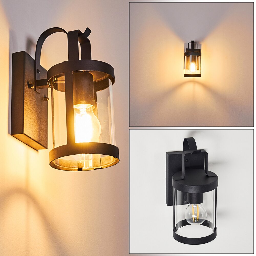 Applique murale d'extérieur Hojer Noir, 1 lumière main product photo
