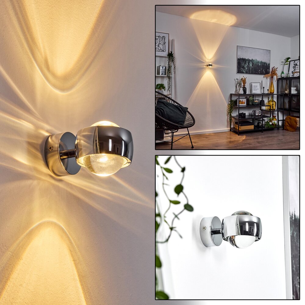 Applique murale Hofstein Sapri Chrome, 1 lumière main product photo