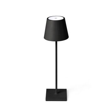 Lampe à poser Faro Barcelona Toc LED Noir, 1 lumière