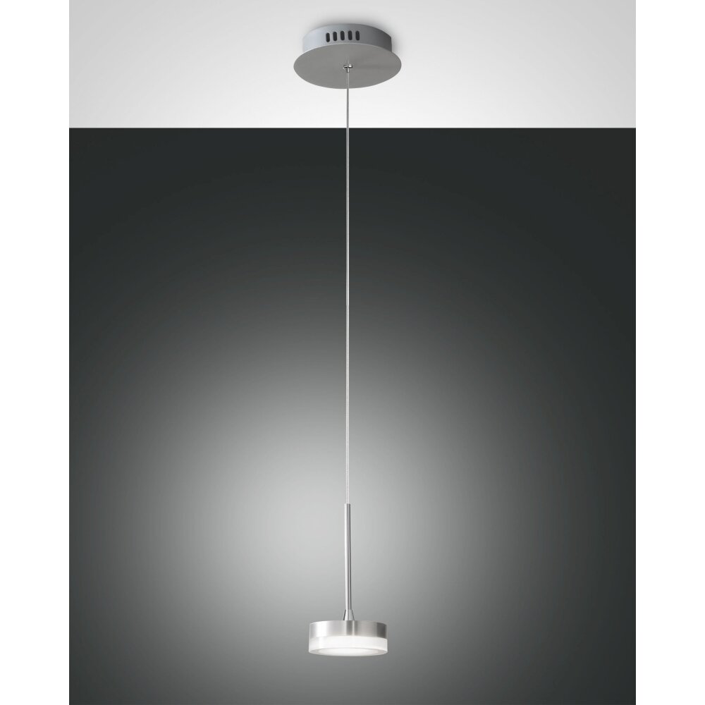 Suspension Fabas Luce Dunk LED Aluminium, 1 lumière main product photo