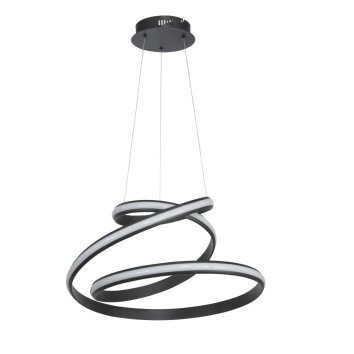 Suspension WOFI TESS LED Noir, 1 lumière