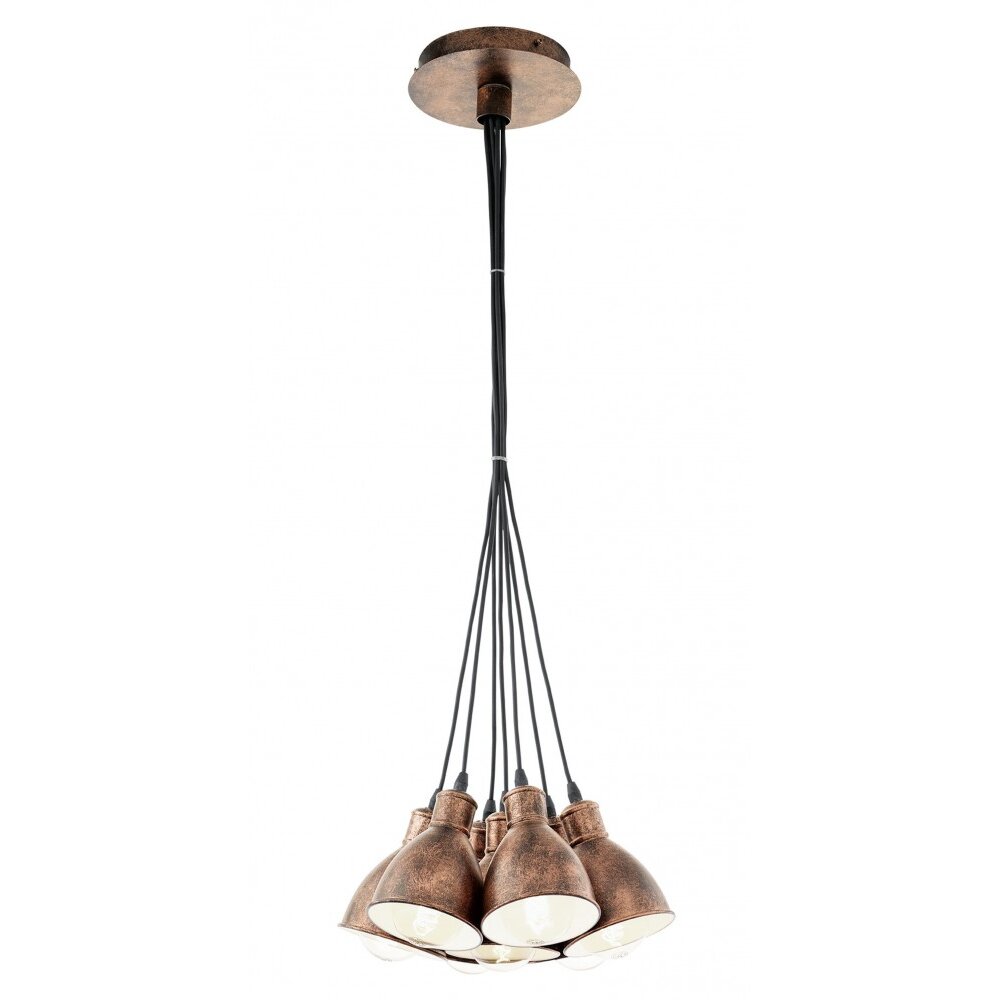 Lampe suspendue Eglo PRIDDY 1 Brun foncé, Cuivre, 7 lumières main product photo