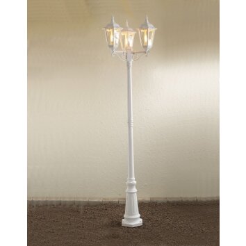 Lampadaire Konstsmide Firenze Blanc, 3 lumières