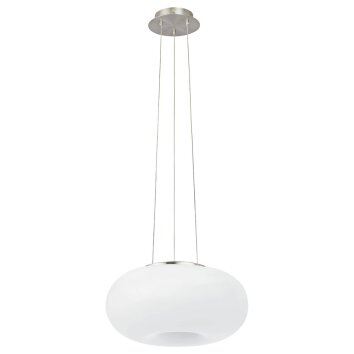 Suspension EGLO connect OPTICA-C LED Nickel mat, 1 lumière, Changeur de couleurs