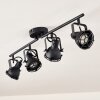 Plafonnier Jonsered LED Noir, 4 lumières