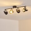 Plafonnier Jonsered LED Noir, 4 lumières