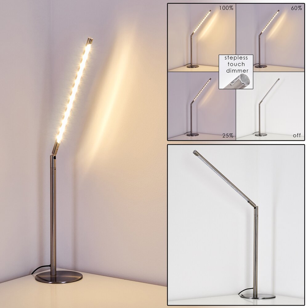 Lampe à poser Deje LED Nickel mat, 1 lumière main product photo