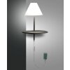 Applique murale Fabas Luce Goodnight LED Anthracite, 1 lumière