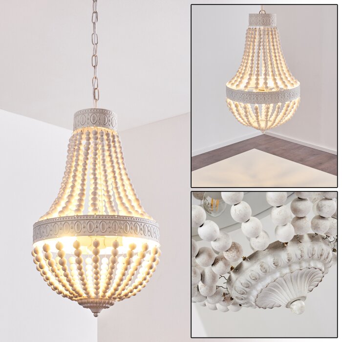 Lustre Ararat Blanc, 3 lumières