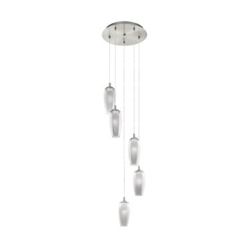 Suspension Eglo FARSALA LED Nickel mat, 5 lumières