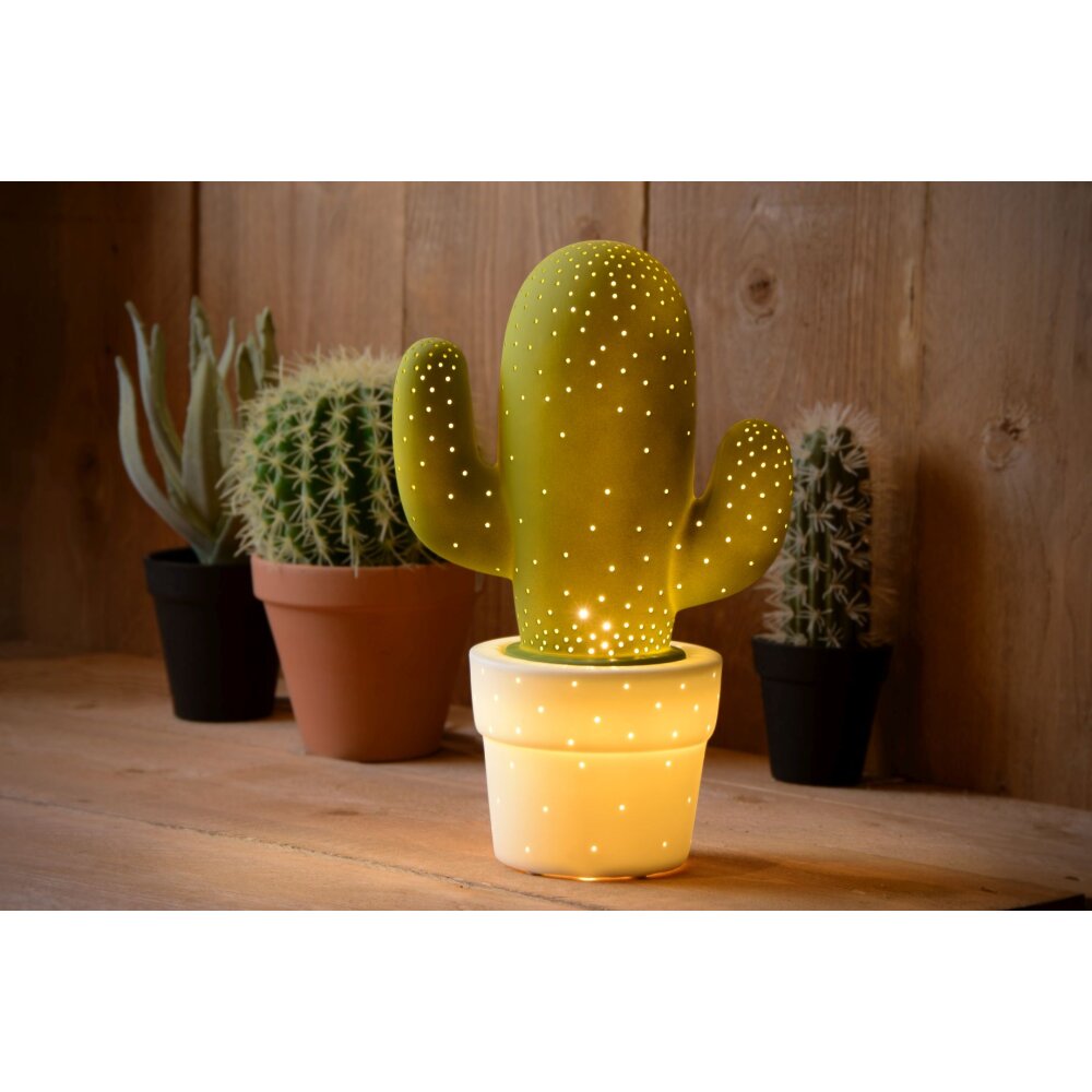 Lampe à poser Lucide CACTUS Vert, 1 lumière main product photo
