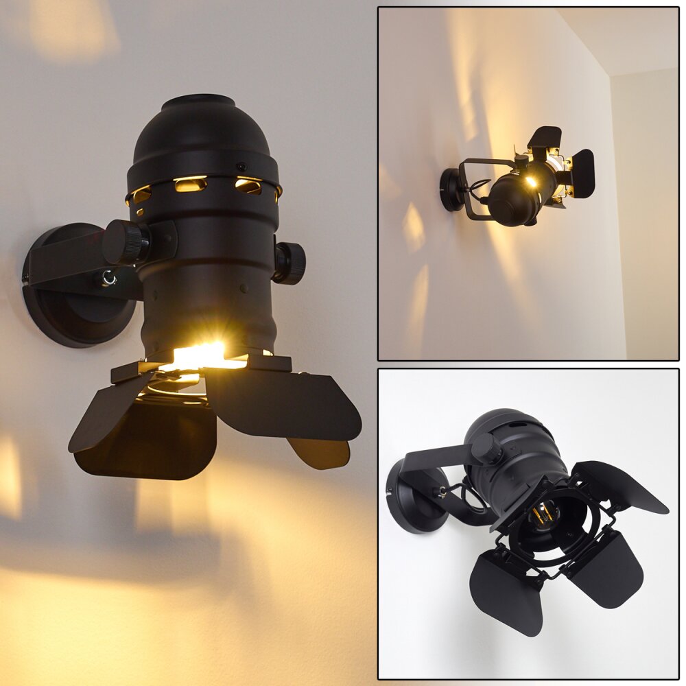 Applique murale Lichinga Noir, 1 lumière main product photo