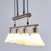 Suspension Bamenda Nickel mat, 4 lumières