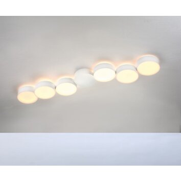 Spot de plafond LED Brilliant Leuchten Chrome, Nickel mat, Blanc G32434/77
