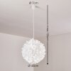 Suspension Murten Blanc, 1 lumière