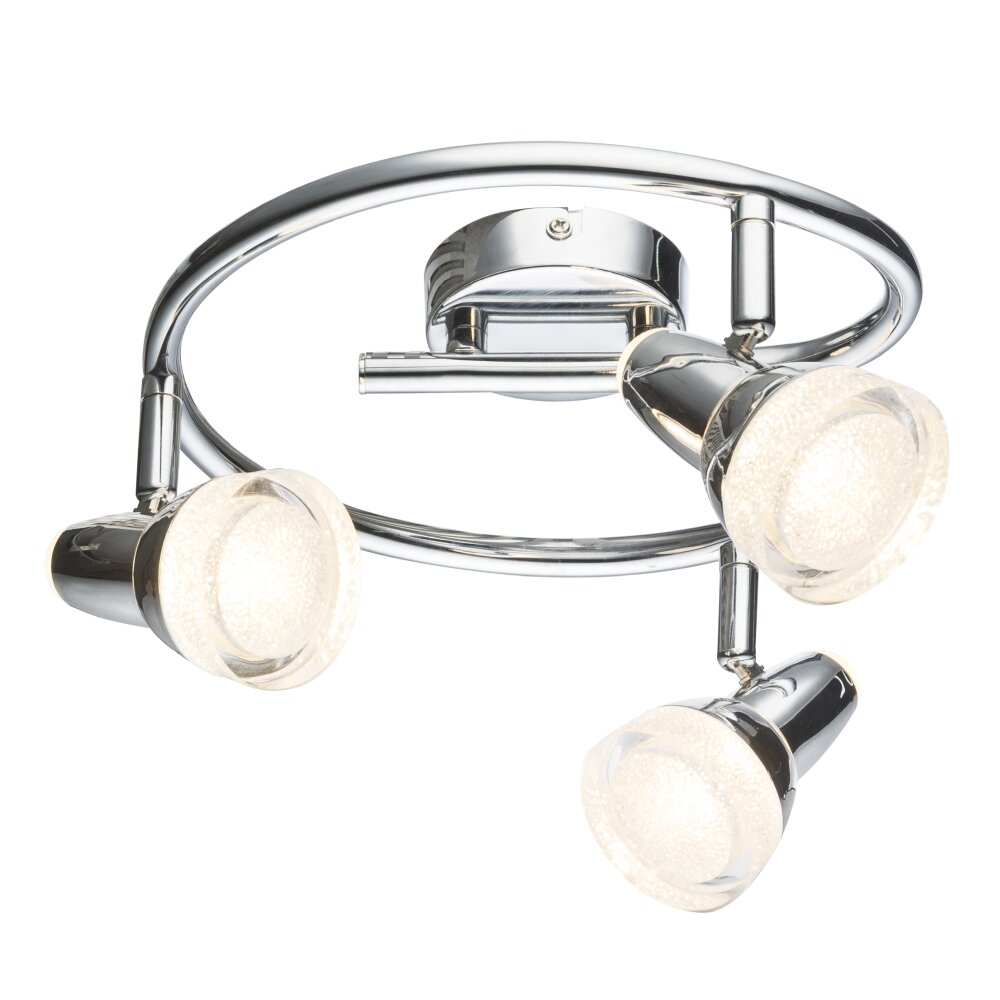 Spot de plafond Globo Alaska LED Chrome, 3 lumières main product photo