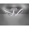 Plafonnier Leuchten-Direkt Ls-MELINDA LED Acier inoxydable, 1 lumière, Télécommandes, Changeur de couleurs