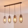 Suspension Zwolle Argenté, 4 lumières