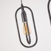 Suspension Zwolle Argenté, 4 lumières