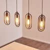 Suspension Zwolle Argenté, 4 lumières