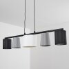 Suspension Aucilla Noir, 5 lumières