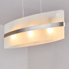 Suspension Avellino Acier inoxydable, Blanc, 3 lumières