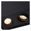 Spot de plafond Lucide TUBE Noir, 2 lumières