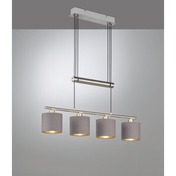 Suspension Trio GARDA Nickel mat, 4 lumières