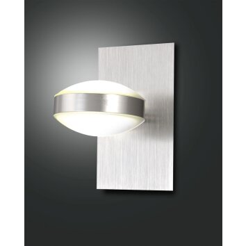 Applique murale Fabas Luce Mill LED Nickel mat, 1 lumière