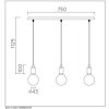 Suspension Lucide FIX MULTIPLE Noir, 3 lumières