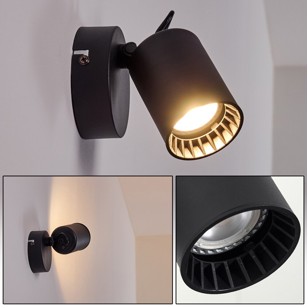 Applique murale Kullaberg Noir, 1 lumière main product photo