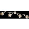 Spot de plafond Globo ROMAN LED Nickel mat, 4 lumières