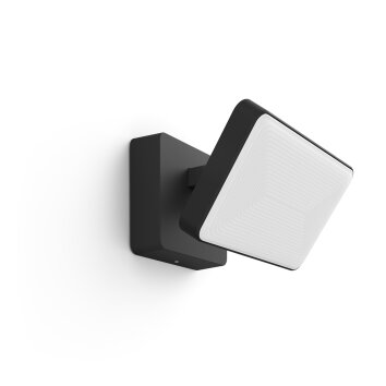 Projecteur Philips Hue Ambiance White & Color Discover LED Noir, 1 lumière, Changeur de couleurs