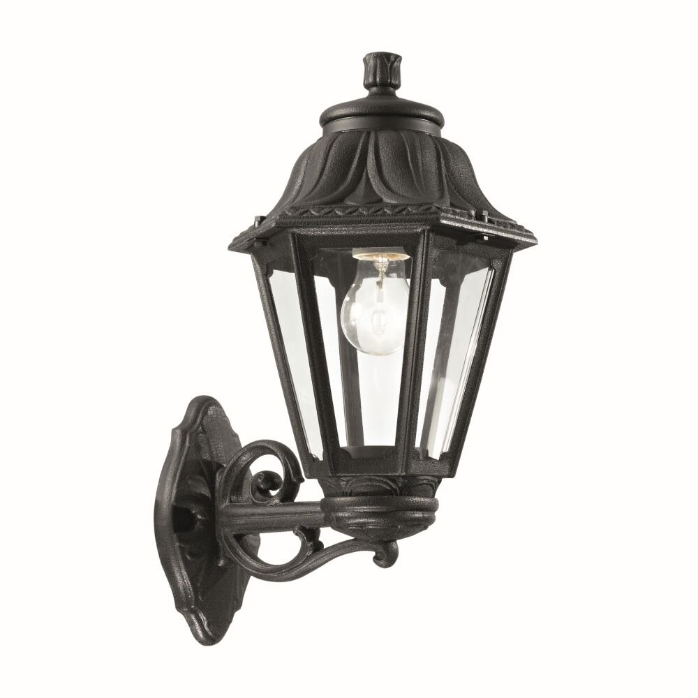 Applique murale d'extérieur Ideal Lux ANNA Noir, 1 lumière main product photo